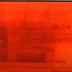 OLED TV example of screen burn-in