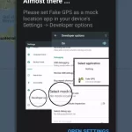 How to change the location on Android