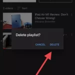 How to delete a YouTube playlist on an iOS device-3