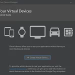 create a virtual device in the Android Studio emulator-1