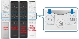Samsung スマート リモコン TM1950c、TM1950a TV 2019