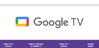 Google TV オペレーティング システム (年別)