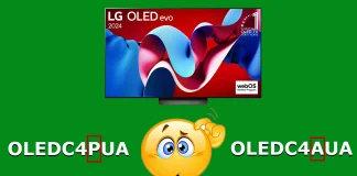 LG OLED evo C4AUAとC4PUAの違い