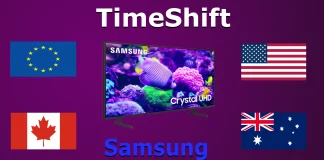 Samsung TV で TimeShift と PVR が動作する国