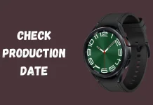 Samsung Galaxy Watchの製造日を知る方法