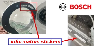 Boschの洗濯機と乾燥機: モデル番号とシリアル番号の見つけ方