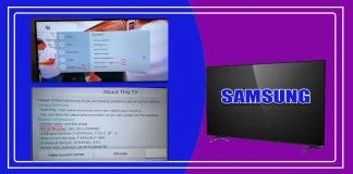 Samsung TVのモデル番号とシリアル番号の確認方法