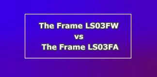 Samsung The Frame Pro LS03FW と The Frame LS03FA の違い