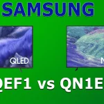 Samsungテレビ QN1EF vs QEF1 ― 2025年モデル比較