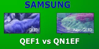 Samsungテレビ QN1EF vs QEF1 ― 2025年モデル比較