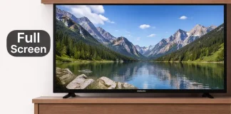 Samsungテレビで画面サイズを変更する方法