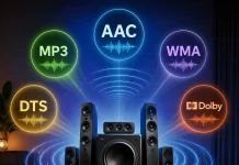 AAC、MP3、WMA、DTS、Dolbyオーディオコーデックをわかりやすく解説
