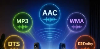 AAC、MP3、WMA、DTS、Dolbyオーディオコーデックをわかりやすく解説
