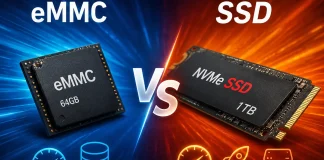 eMMCとSSDストレージの違い
